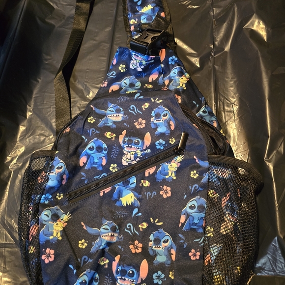 Disney Stitch Blue and Black Backpack - Picture 1 of 5